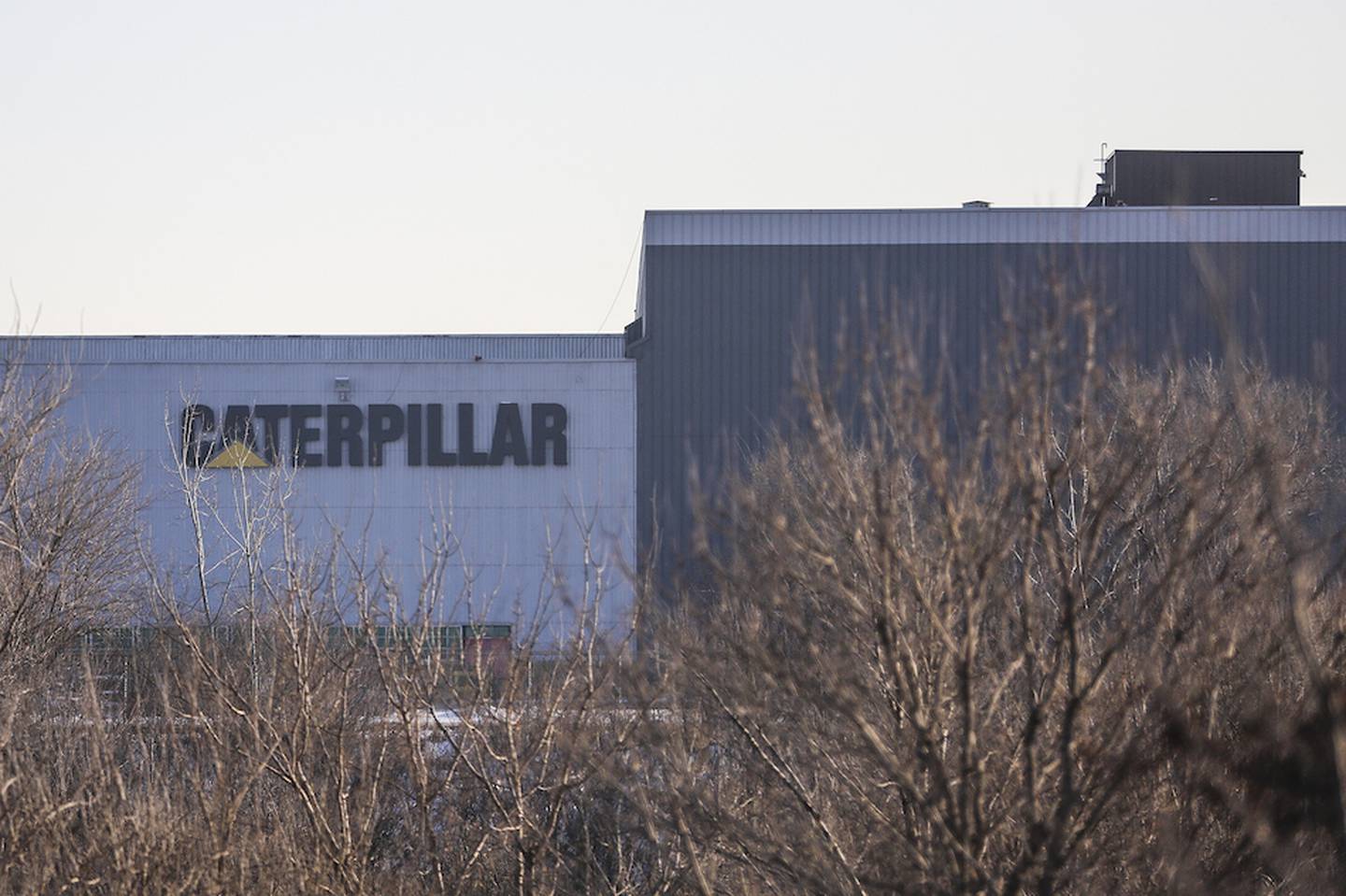 The Caterpillar plant Thursday, Jan. 15 in Joliet. The company announced Thursday it was considering a move of some of its manufacturing operations from Joliet to a facility in Mexico.