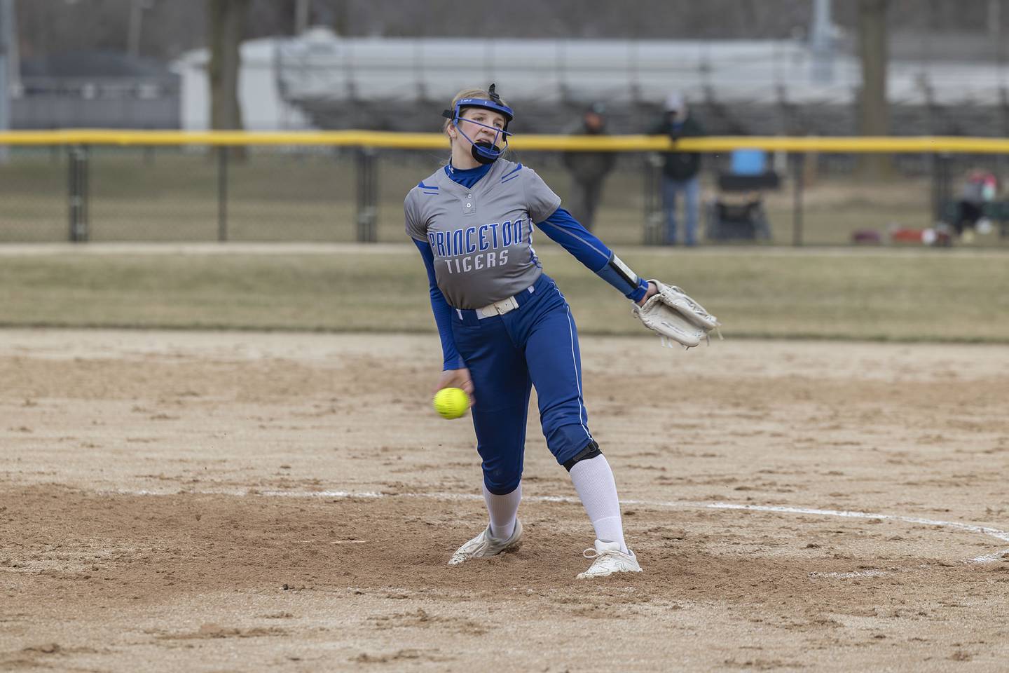 Princeton’s Reese Reviglio throws a pitch against Rock Falls Thursday, March 23, 2023.