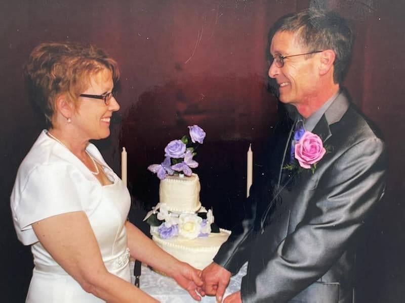 Betty Morman, formerly of Channahon, poses with her husband Dave Morman on their wedding day. Betty saw nursing more as a vocation than a career and had a nurse's heart from her earliest days.