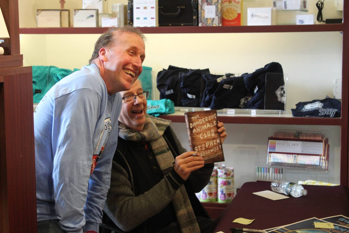 Actor Stephen Tobolowsky signs copies of his books for fans Saturday, Feb. 1, 2025 at Read Between the Lynes bookstore in Woodstock.