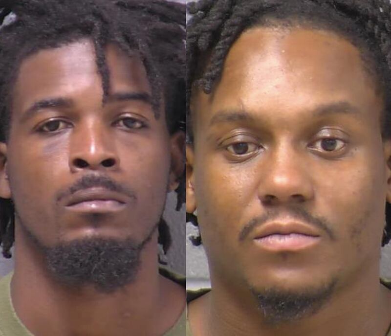 Steve Brown (left) and Devarrius Thompson.