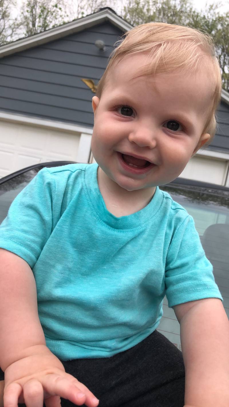 Gideon Thomas Engel - 10 month old son of Jennifer and Jared Engel (Seatonville)