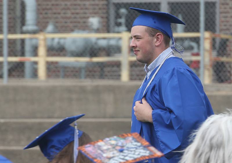 Princeton graduate Cade Odell receives his award during the 156th annual Commencement on Saturday, May 17, 2025 at Bryant Field.