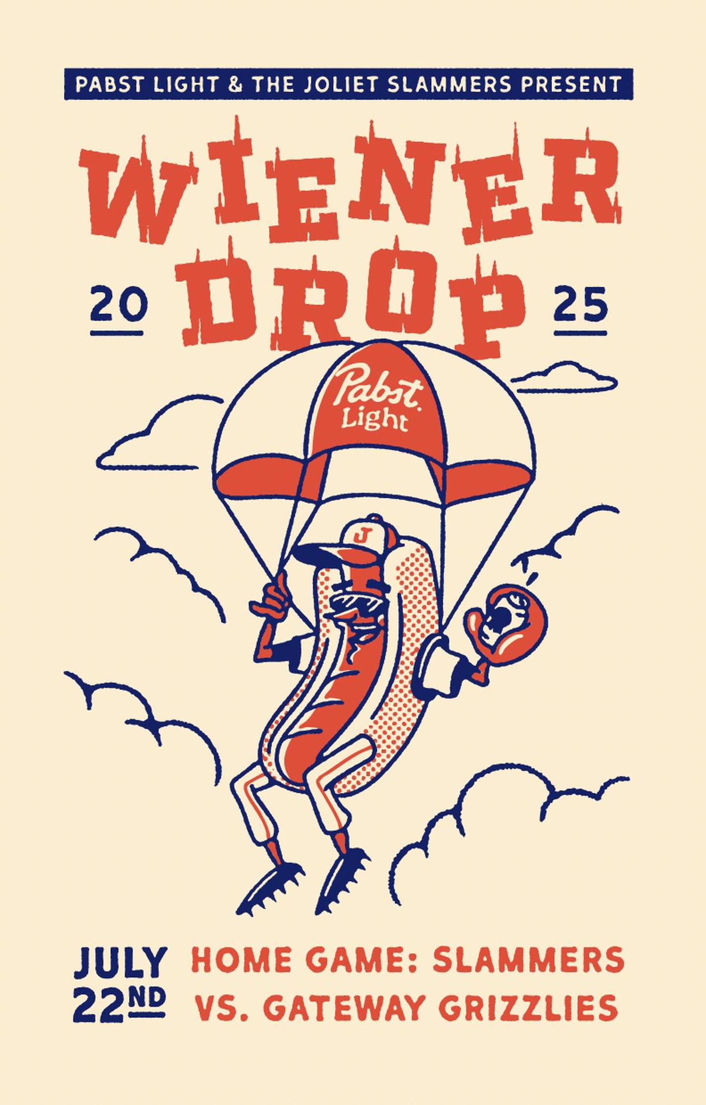 The Joliet Slammers are partnering with Pabst Light to attempt the world record for most hot dogs dropped by helicopter in one hour to celebrate the brand’s newest beer release on Tuesday, July 22, 2025.