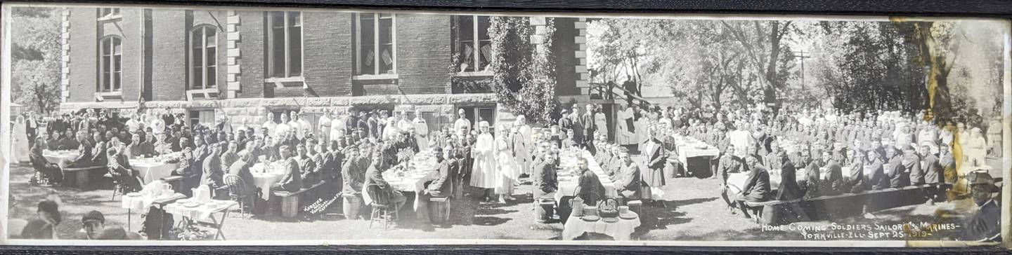 Homecoming picnic honoring Kendall County Soldiers, Sailors and Marines, Sept. 25, 1919.