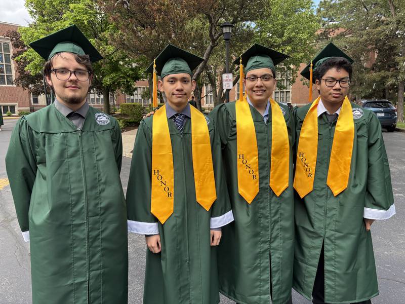 Glenbard West High School held its graduation ceremony on Thursday, May 22, 2025 at the school in Glen Ellyn.