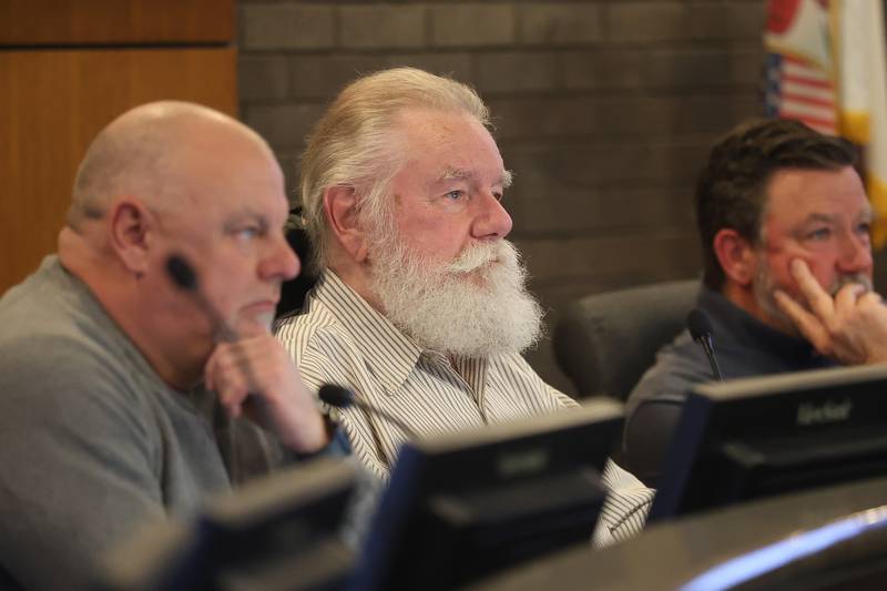 City of Joliet Plan Commission Chairman John Kella sits in on the vote for the proposed Data Center at the City of Joliet Plan Commission meeting on Thursday, March 5, 2026 in Joliet.