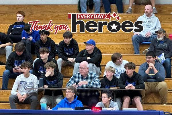Longtime ‘Blue Streak’ and voice of Woodstock basketball is beloved by high school students, staff