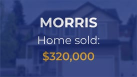 Sale closed in Morris: $320,000 for a single-family home