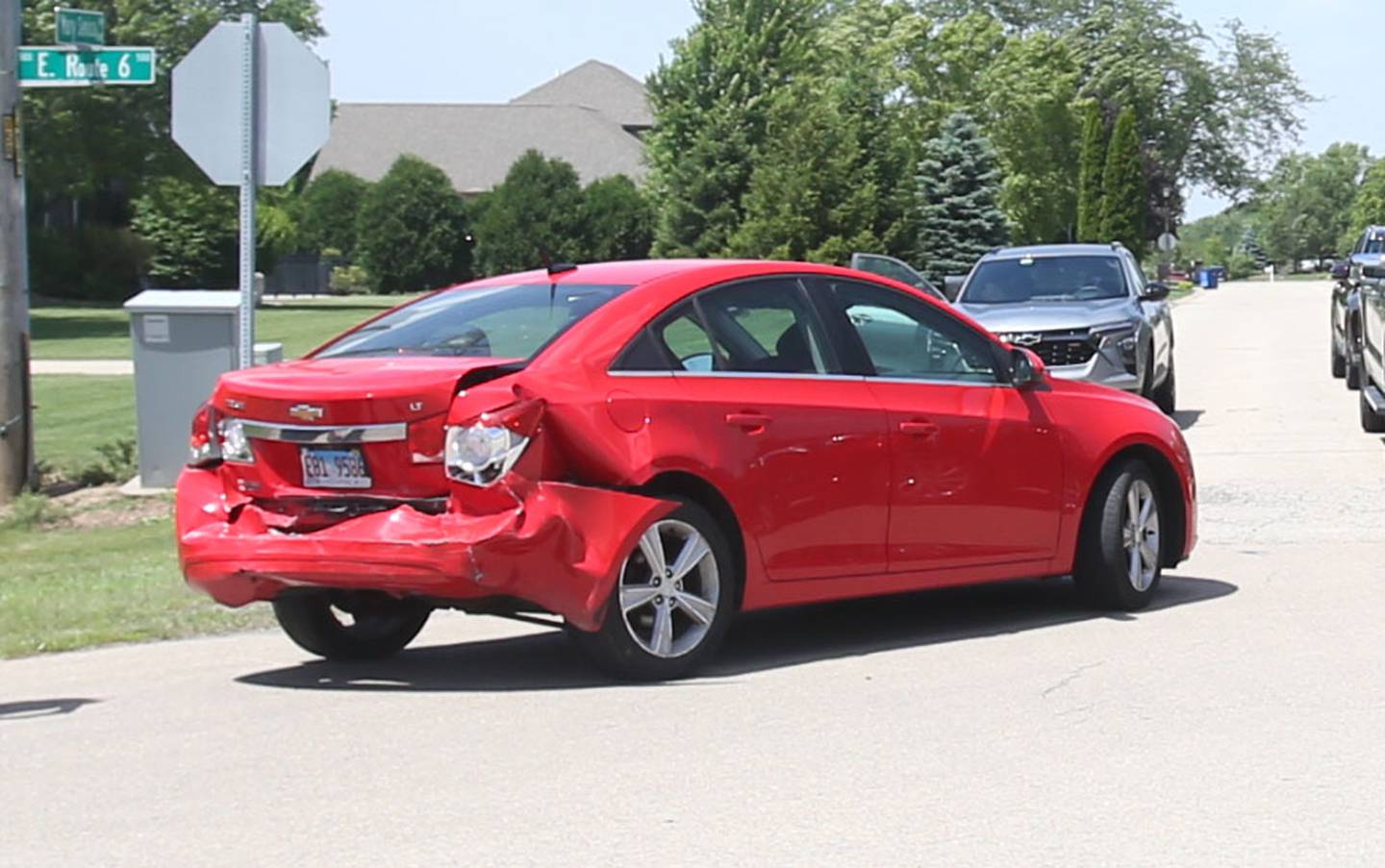 A two vehicle crash involving two cars happened around 2p.m. on U.S. 6 on Tuesday, June 6, 2024 east of La Salle. The crash occurred near the entrance to Senicas Oak Ridge golf course. La Salle police, fire and EMS were all at the scene. Traffic was down to one lane for a short time during the incident.