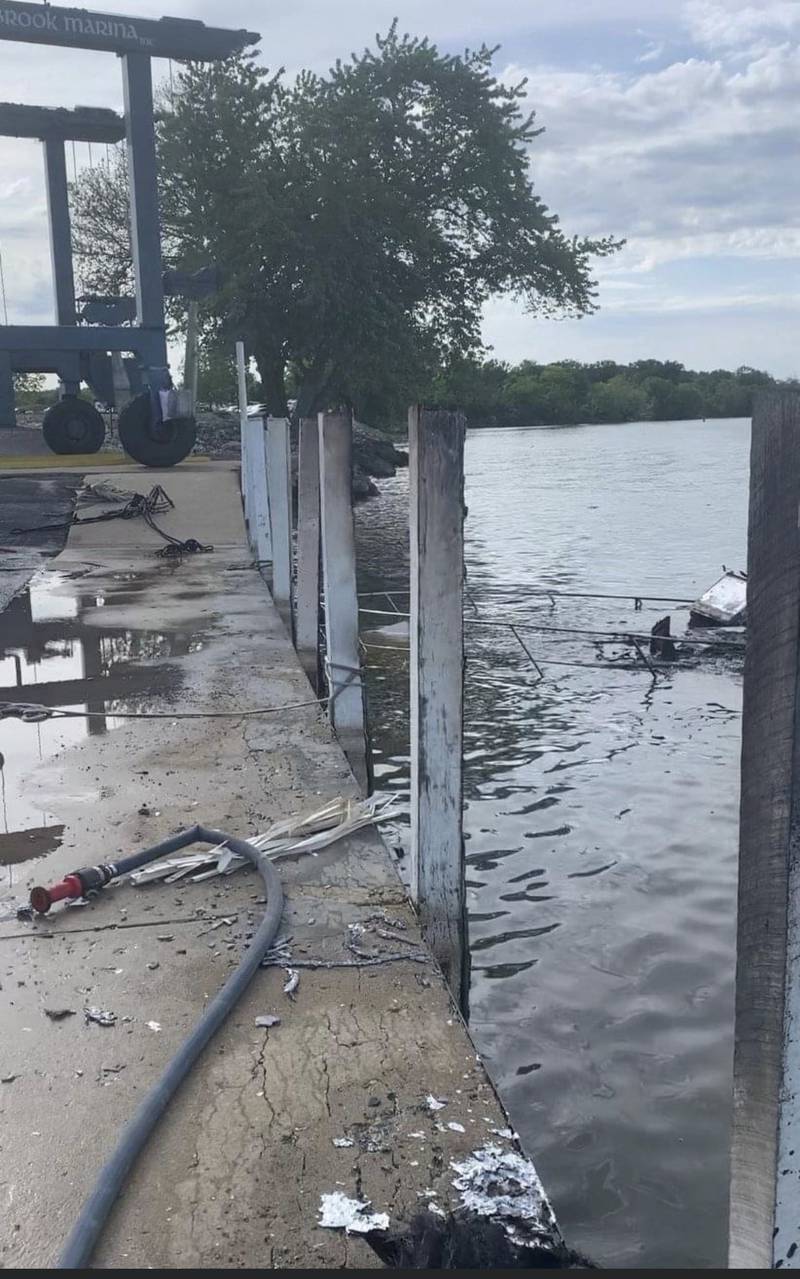 Illinois Conservation Police are continuing to investigate a boat explosion at a marina along the Illinois River near Seneca that injured 14 people late Saturday afternoon.