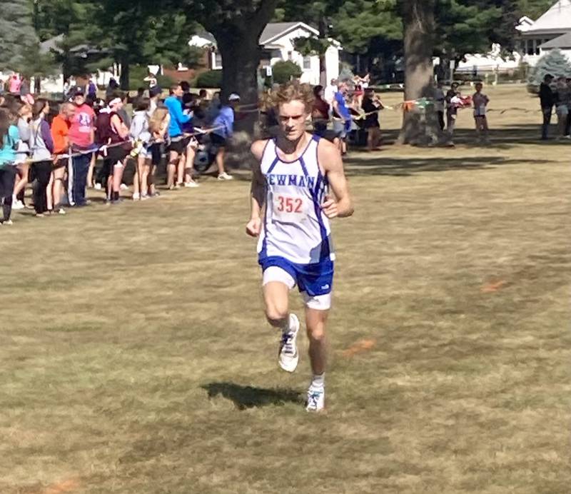 Newman's Lucas Simpson finished second in Saturday's Gary Coates Invitational at Zearing Park.