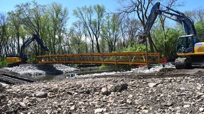 Will County Forest Preserve makes progress on I&M Canal bridge in Channahon