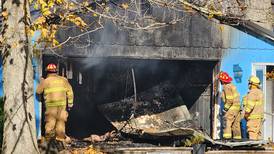 La Moille fire damages home, attached garage