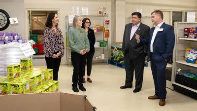 Pritzker quietly visits Crystal Lake to learn about food insecurity in McHenry County