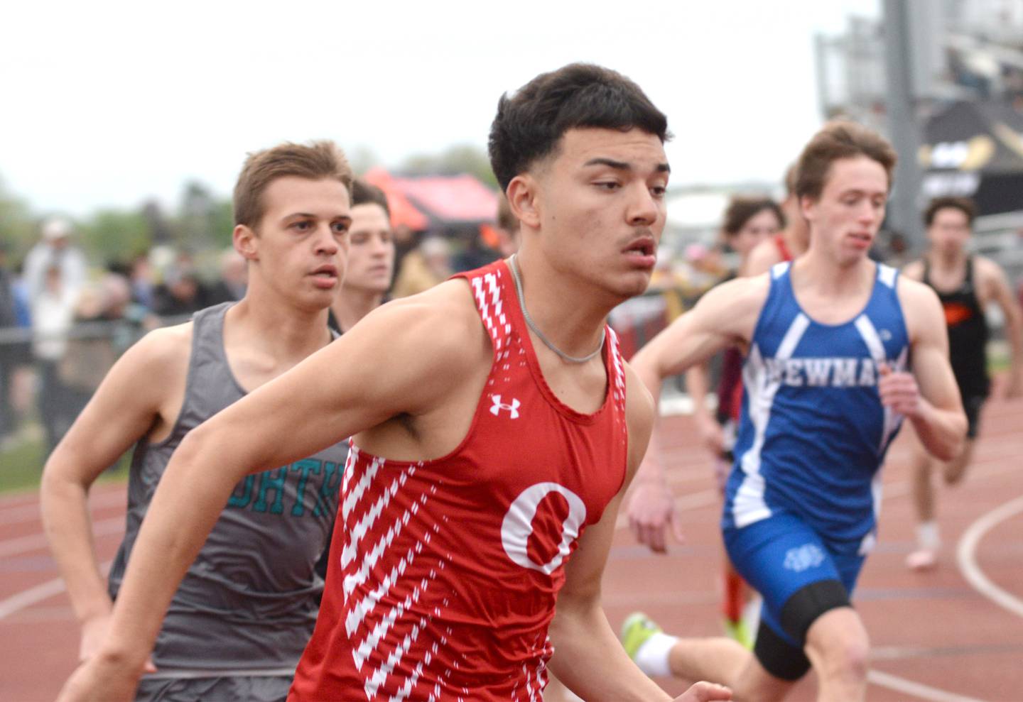 Oregon's Daniel Gonzalez starts the 800 meters at the Hawk Classic last season at Landers-Loomis Field in Oregon. He finished third in the race.