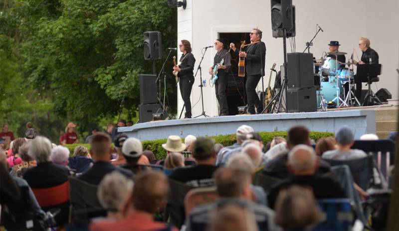 Rick Lindy and his band performed a tribute to Roy Orbison during the opening night of the 2025 Mt. Morris Jamboree Music Series on Friday, June 13, 2025. Free concerts are held each Friday on the Campus square during the summer.