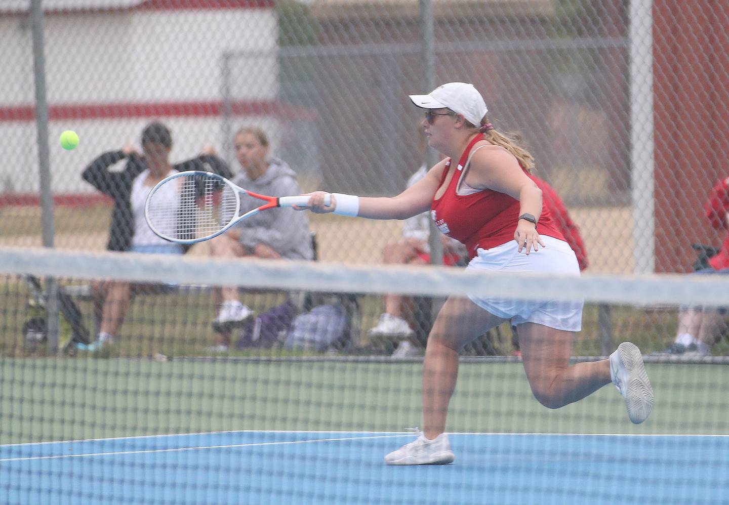 Streator's Madelyn Wahl returns a serve against Ottawa on Wednesday, Sept. 6, 2023 at Streator High School.