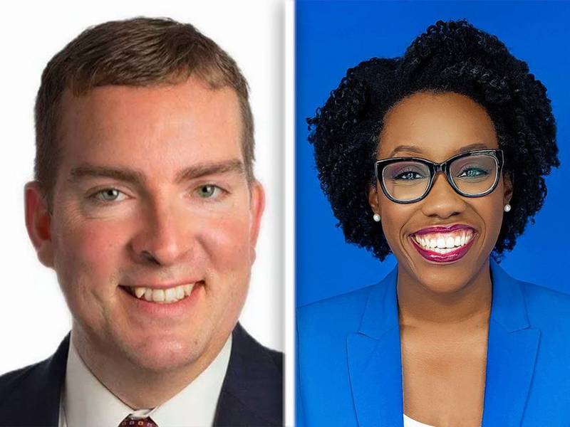 Republican Scott Gryder and Democrat Lauren Underwood