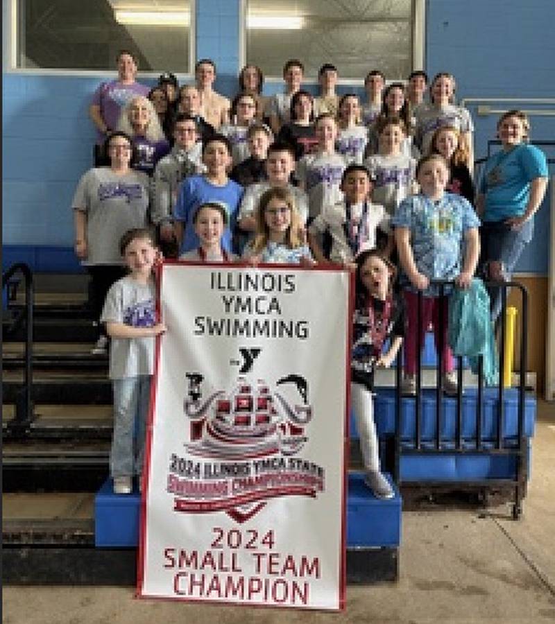 Illinois Valley YMCA Dolphins win small team Illinois YMCA state title