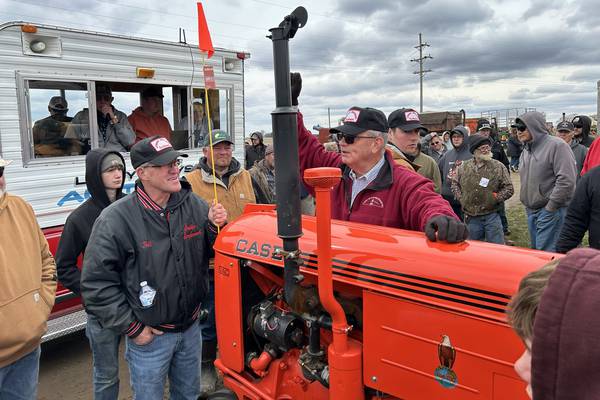 Adeline man donates sale proceeds from restored antique tractor back to Forreston FFA