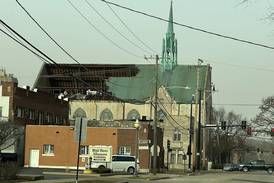 High winds batter McHenry, Kane counties, downing trees, cutting power; historic church in Elgin loses roof