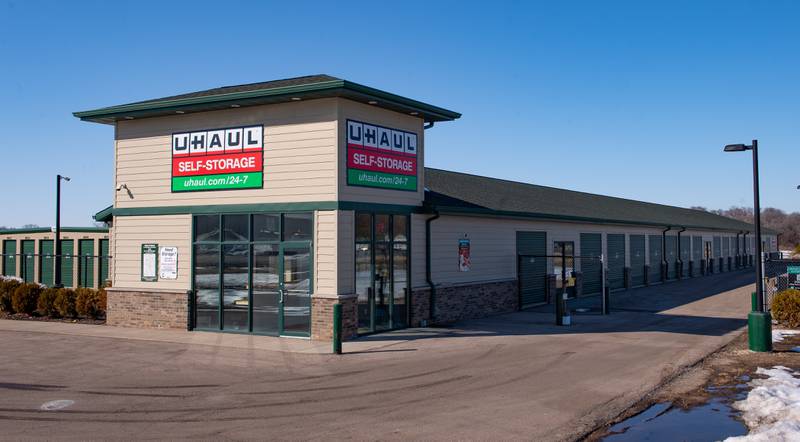A Harvard woman was found dead Tuesday, March 2, 2021 in this U-Haul Storage unit at Illinois 251 and McCurry Road near Roscoe. Authorities have identified the woman as Michelle Arnold-Boesigner, 33, of Harvard. The cause of the woman's death is pending further studies. Randy Stukenberg for Shaw Media.