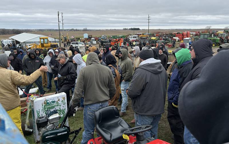 Items are auctioned off at the Spring Hazelhurst Consignment Sale on Saturday, April 4, 2026. The annual auction is held on a farm field between Polo and Milledgeville.