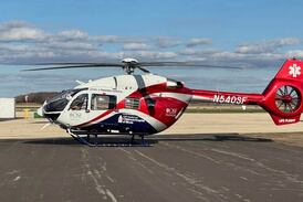 OSF air ambulance operational in new Whiteside County Airport hangar