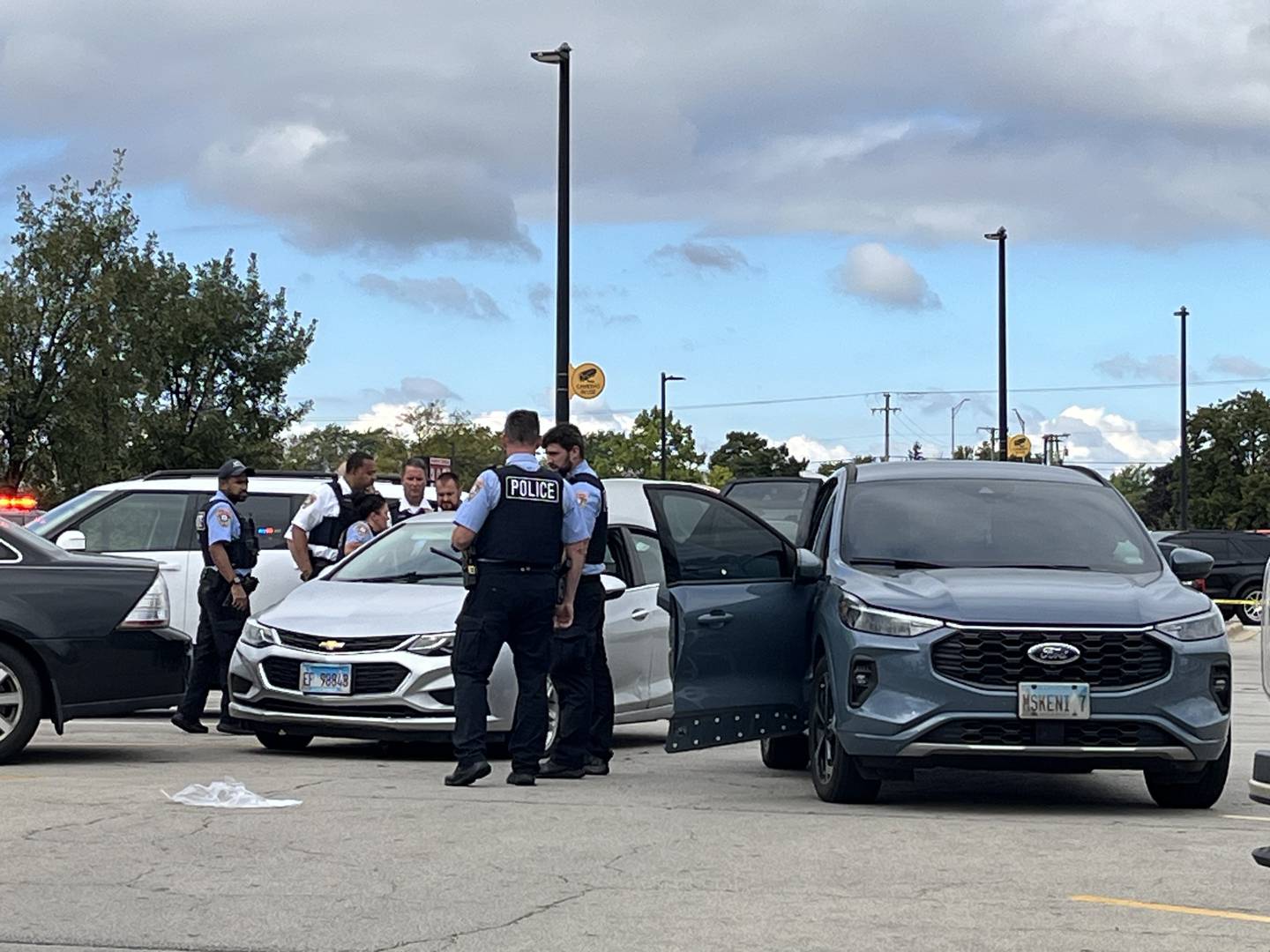 Joliet police officers at Walmart, 2424 W. Jefferson St., on Tuesday, Oct. 7, 2025.