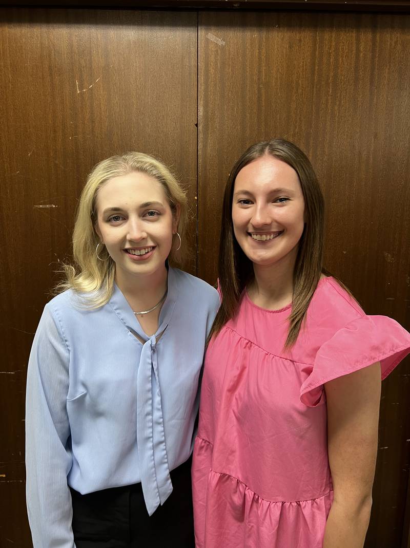 Molly Ewen (left) from Ottawa High School has a passion for the arts and plans to earn her bachelor of Fine Arts to become a musical theater actor. Marquette senior Lillian Bernabei’s goal is to pursue a career in agricultural real estate.