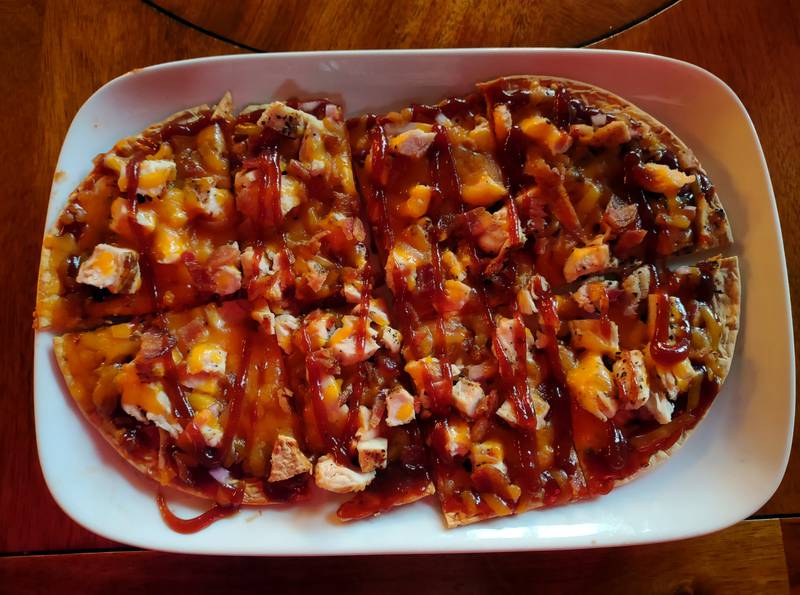 The Cluckin' BBQ flatbread is a Mystery Diner favorite at Tully Monster Pub & Grill in downtown Morris. The dish includes crispy flatbread, grilled chicken, red onion, cheddar cheese, bacon and barbecue sauce.