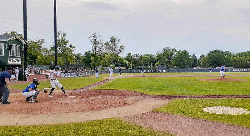 Cary-Grove senior Daniel Stauder bats against Lake Forest during their Class 3A Grayslake Central Sectional semifinal on Wednesday.
