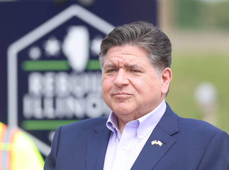 Governor JB Pritzker attends the construction kickoff for the new Interstate 80 Des Plaines River bridges on Friday, May 20, 2026 in Joliet.