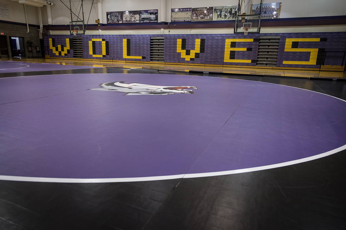 Joliet Junior College's wrestling gym.