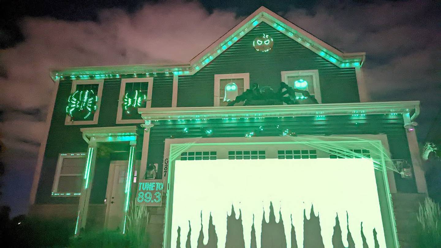 A test run is conducted of the lights to be used in the Caravia Family Light Show.
The Caravia Family Light Show will be shown starting Oct. 1 at 687 N. Goldenrod St., Cortland.