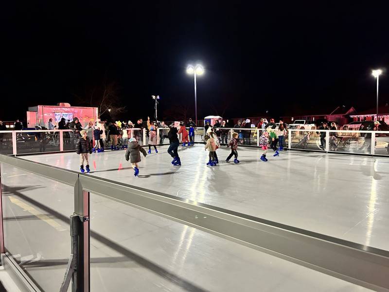Bourbonnais's ice rink located at The Grove is now open.