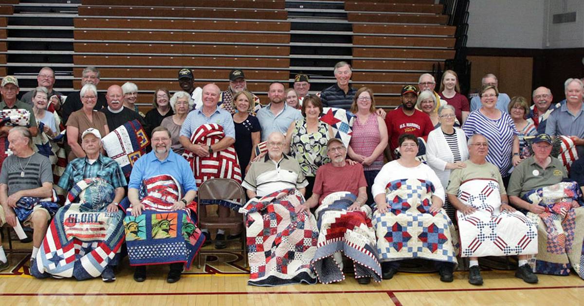 Quilt of Valor Ceremony held at Morris High School Shaw Local
