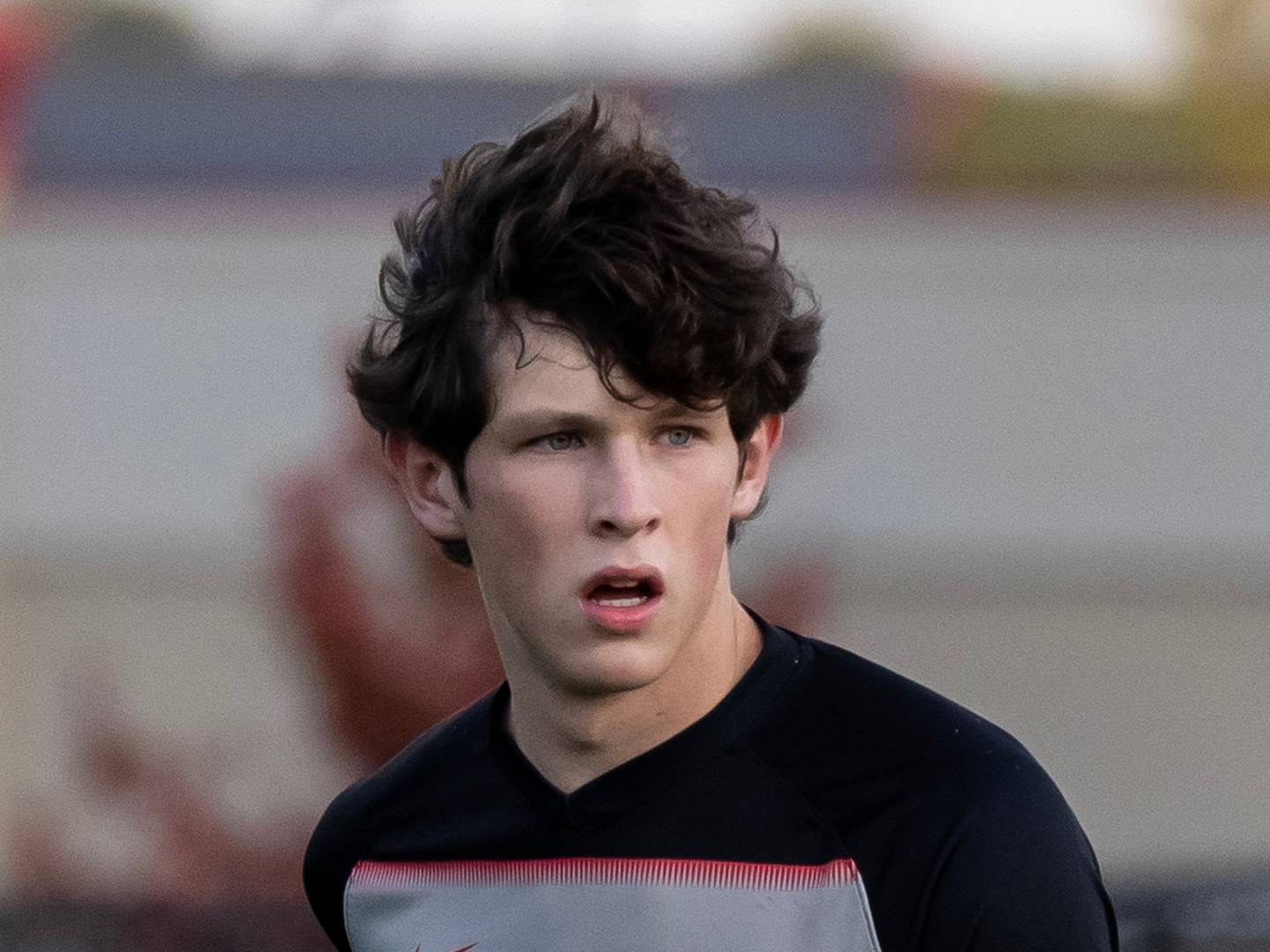 Lincoln-Way Central's Aidan Byrne passes to a teammate during the 3A Joliet West Sectional boys varsity soccer match against Lincoln-Way East at Joliet West on Oct. 29, 2025.