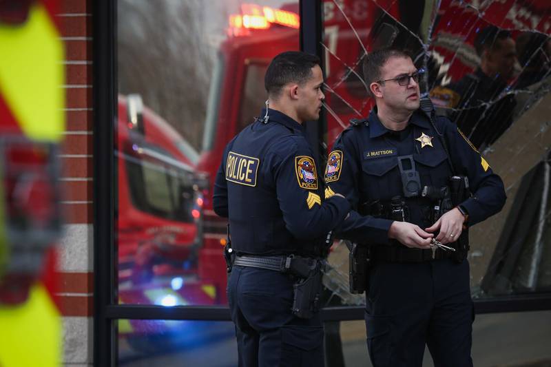 Crystal Lake police responded Thursday, March 23, 2023, to Wings and Rings, 1520 Carlemont Drive in Crystal Lake, after a car crashed into the restaurant.