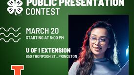 U of I Extension to hold a 4-H Bureau County Public Presentation Contest on March 20