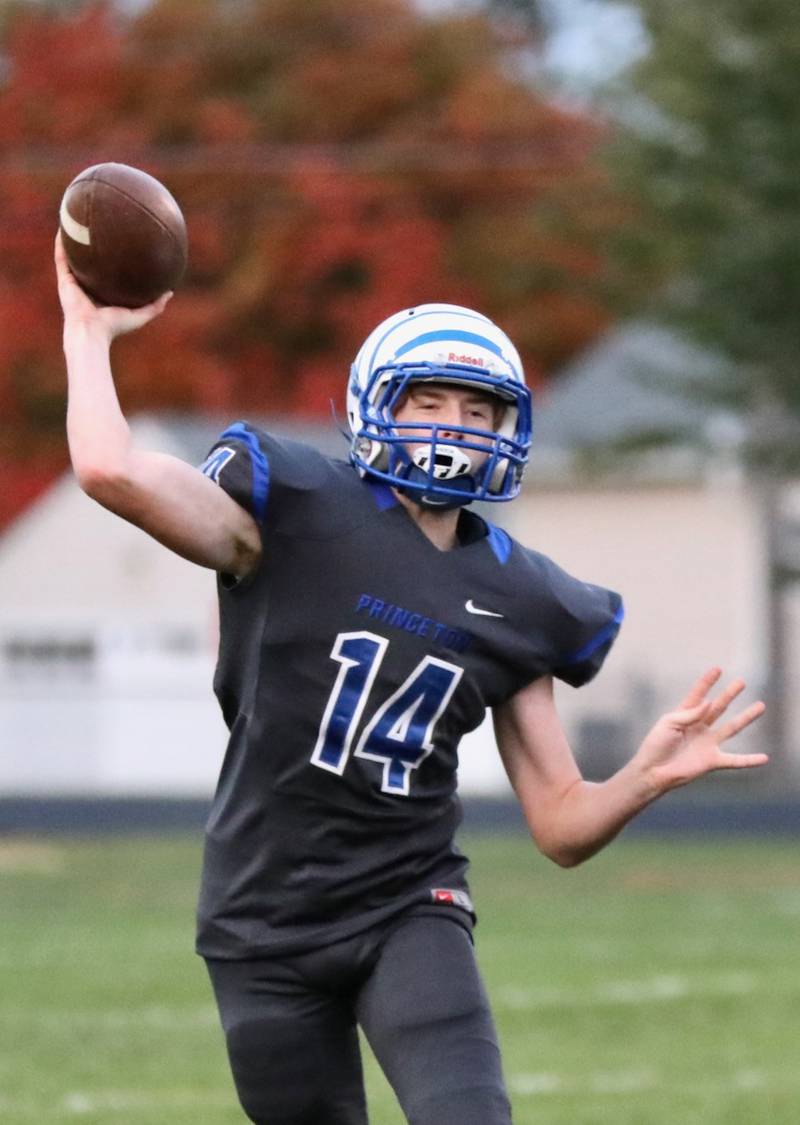 Junior Will Lott looks to take over at quarterback for Princeton this season, succeeding all-stater Teegan Davis, now at the University of Iowa.