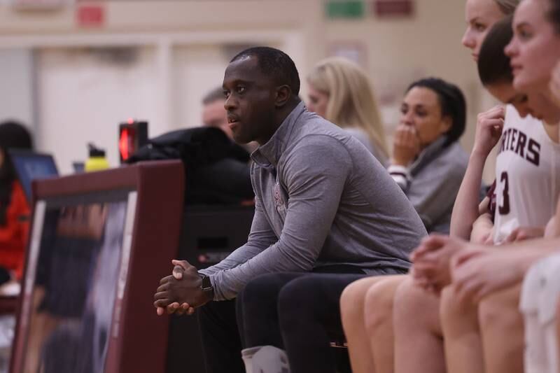 Lockport head coach Darien Jacobs during the game against Bradley-Bourbonnais on Thursday, Jan 16, 2025 in Lockport.