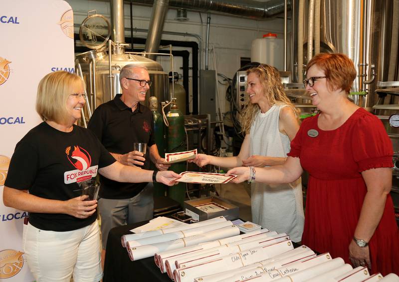 Lisa McDowell, Kim Lillis, Avery Sexton and Parker Sexton (Olde Tyme Inn) pose for a Best of the Fox photo on Wednesday, June 25, 2025.