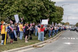 Joliet woman charged with striking man with cane during anti-Trump protest