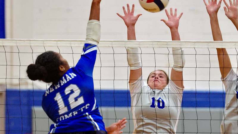 Photos: Newman at Princeton volleyball