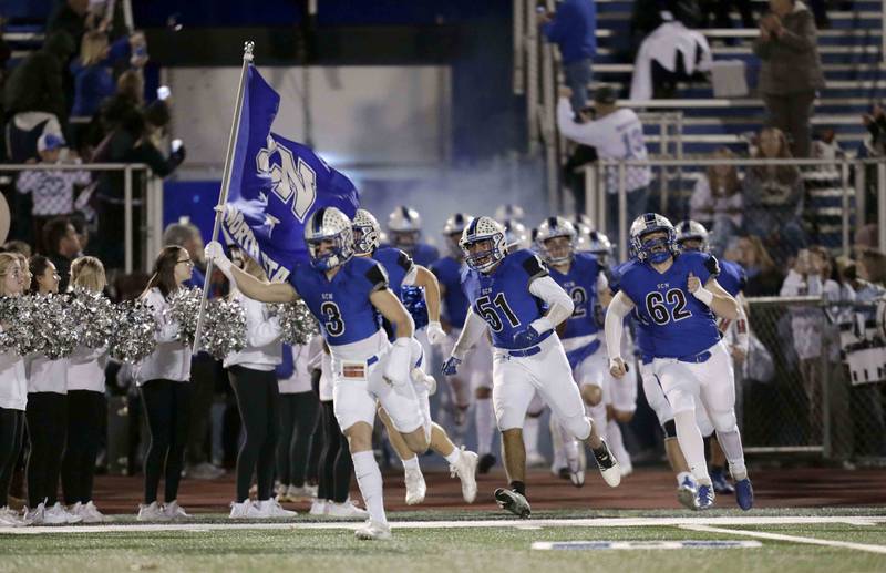 St. Charles North takes the field Friday October 28, 2022 in St. Charles.