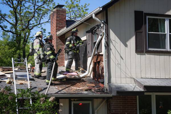 Home uninhabitable after Harvard-area fire