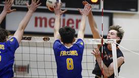 After tight 1st set, Wheaton Warrenville South pulls away in second to sweep Wheaton North, take DuKane lead