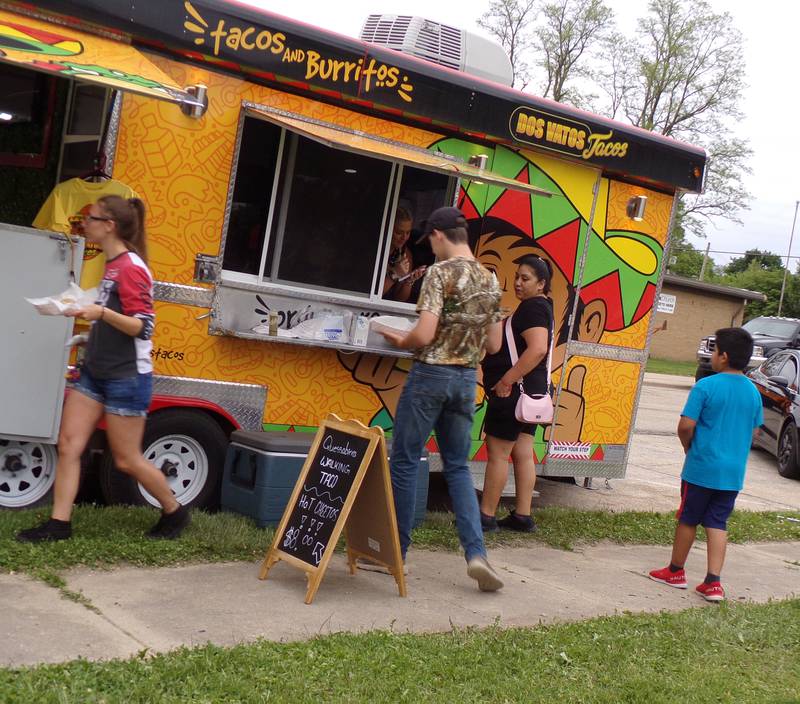Dos Vatos Tacos was one of five food vendors Saturday, June 4, 2022, at the La Salle Music and Art Festival in Pulaski Park.